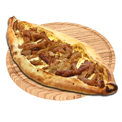 Pide mit Kebabfleisch